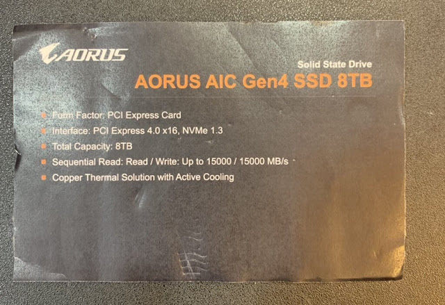 AORUS AIC Gen4 SSD 8TB AORUS AIC Gen4 SSD 8TB