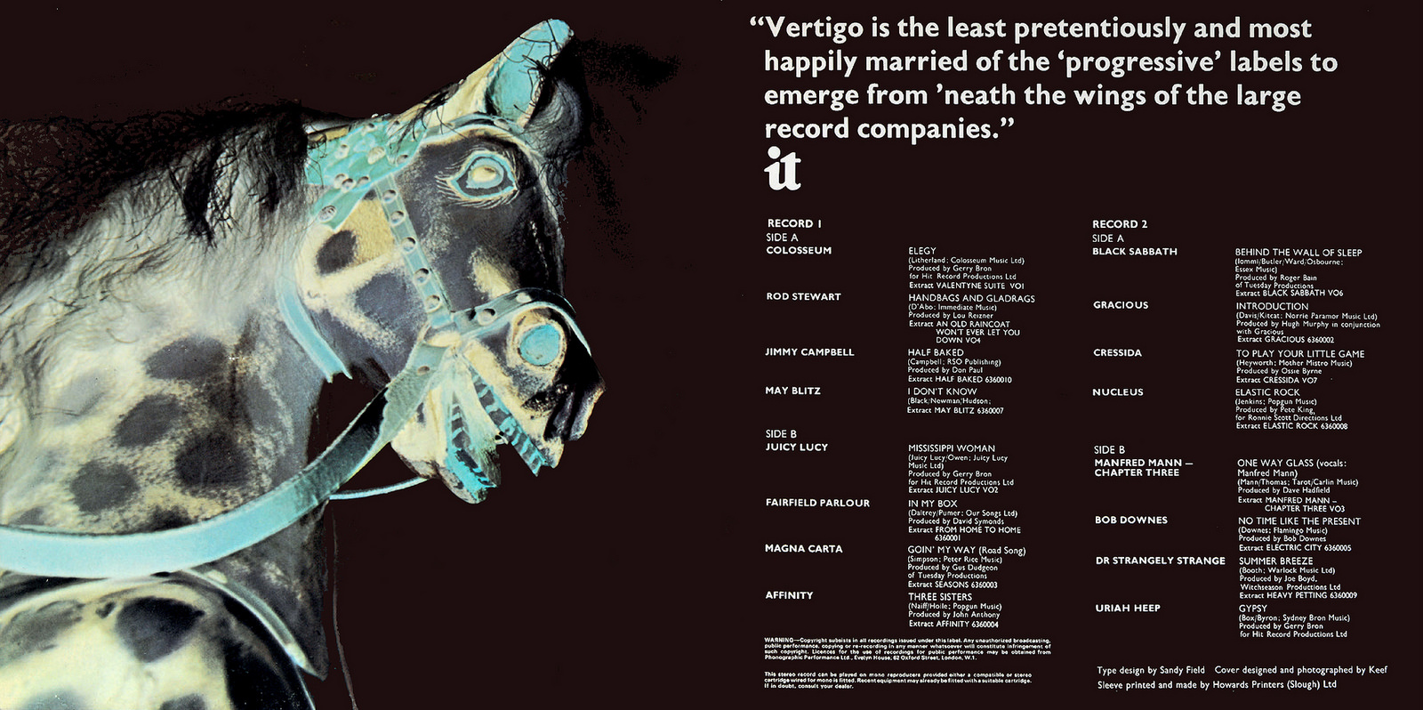 Darius, Don't You Get The Feelin Various Artist Vertigo Annual Album