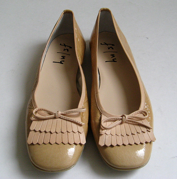 FS/NY FRENCH SOLE LEATHER BALLET FLATS WOMENS SIZE 7.5