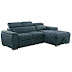 Homelegance Ferriday 98" x 66" Sectional Sleeper with Storage, Blue