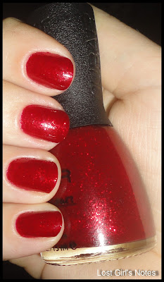 nubar red ruby glitz swatches and review