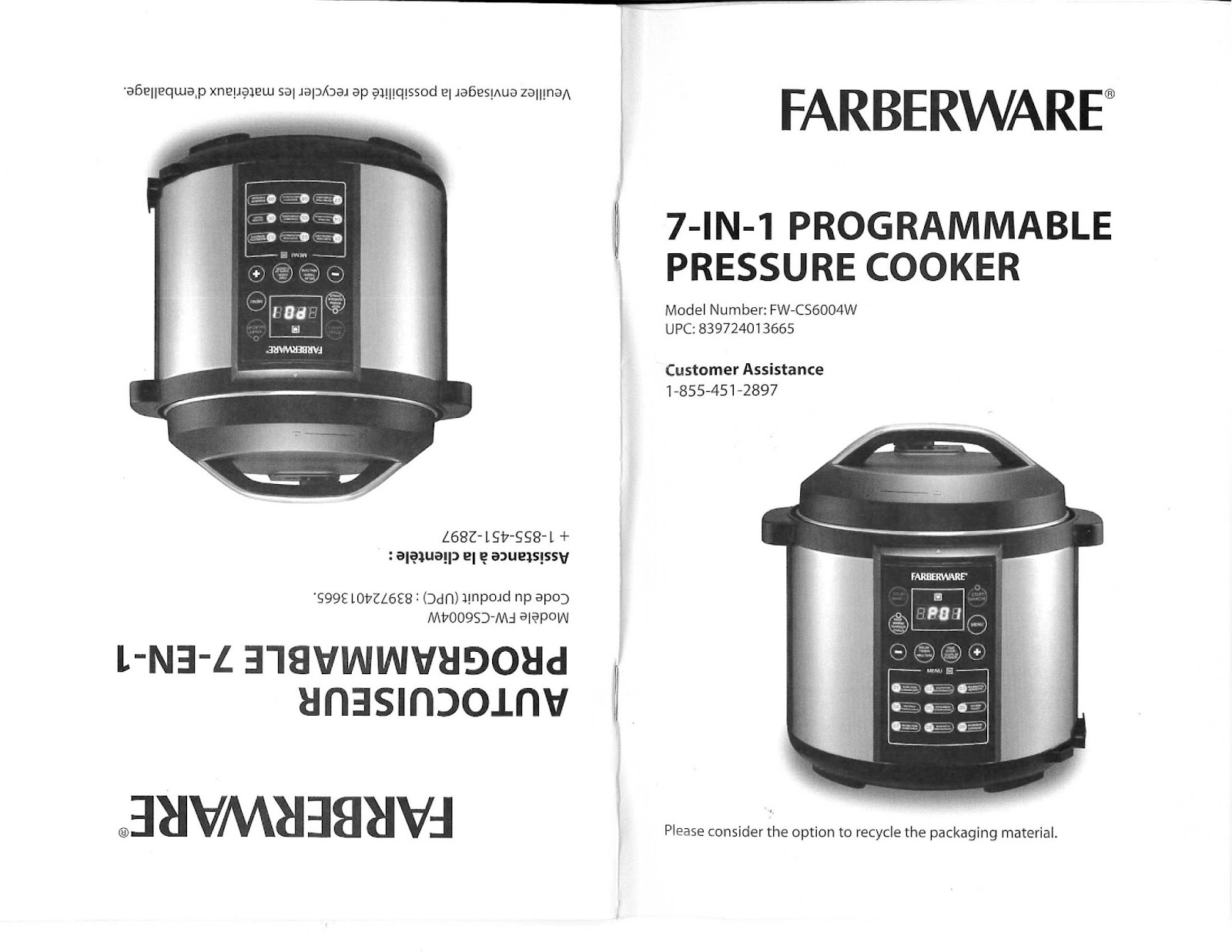 Just bought a Farberware 7-in-1 pressure cooker on clearance, is