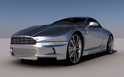 Aston Martin Chrome Luxe - Fond d'écran en Ultra HD 4K 2160p