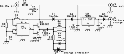 12V Lead Acid Battery Charger Circuit Schematic