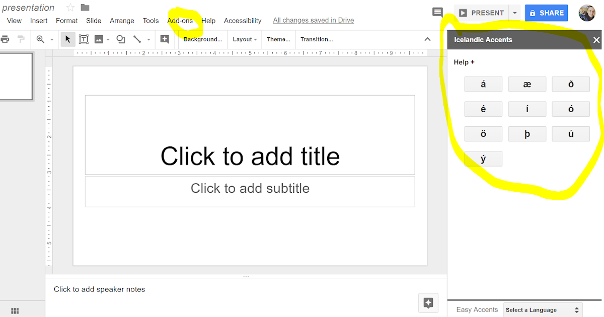 Free Technology for Teachers Easy Accents for Google Slides