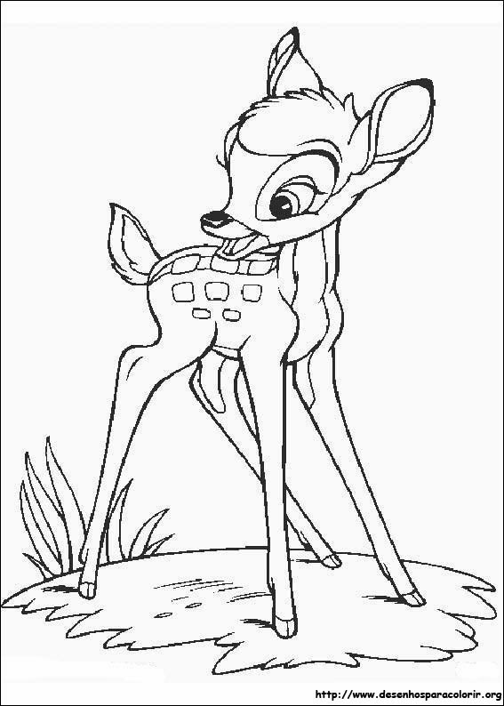Bambi para colorir