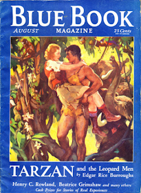 Among many famed authors appearing regularly in Blue Book was the late Edgar Rice Burroughs