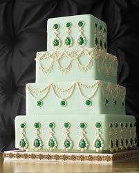Martha Stewart Georgian Bejeweled Wedding Cake