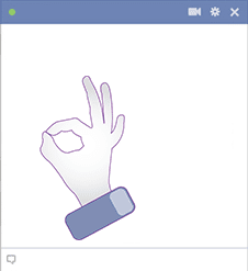OK Facebook Hand Gesture