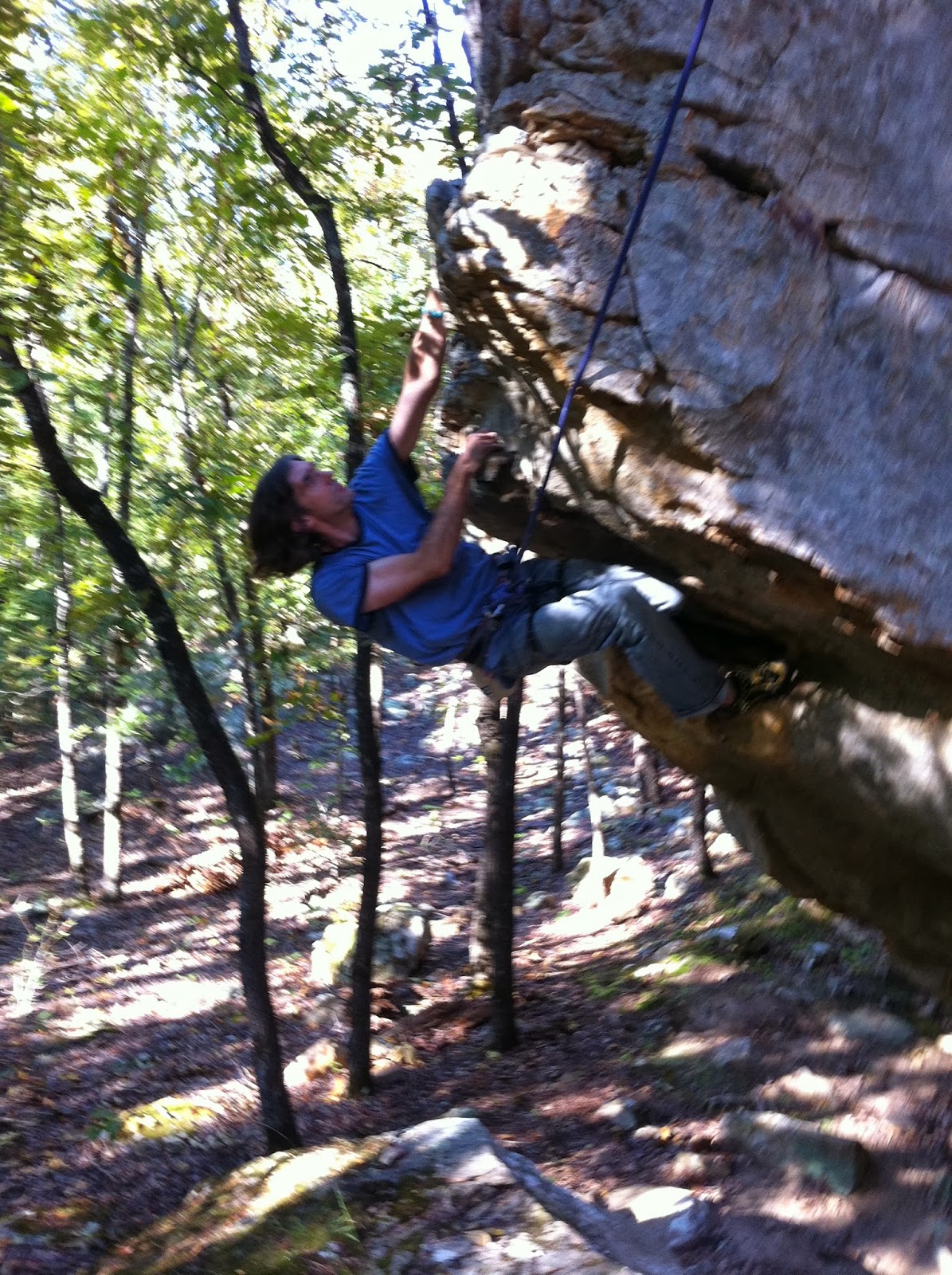 Paul Booker Rock Climbing at McGee Creek State Park in Oklahoma