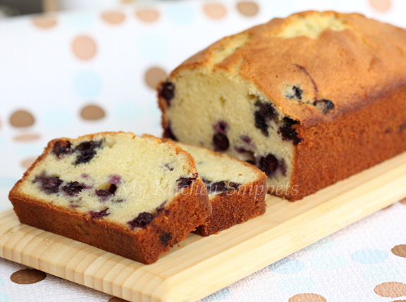 Buttery Lemon Blueberry Cake