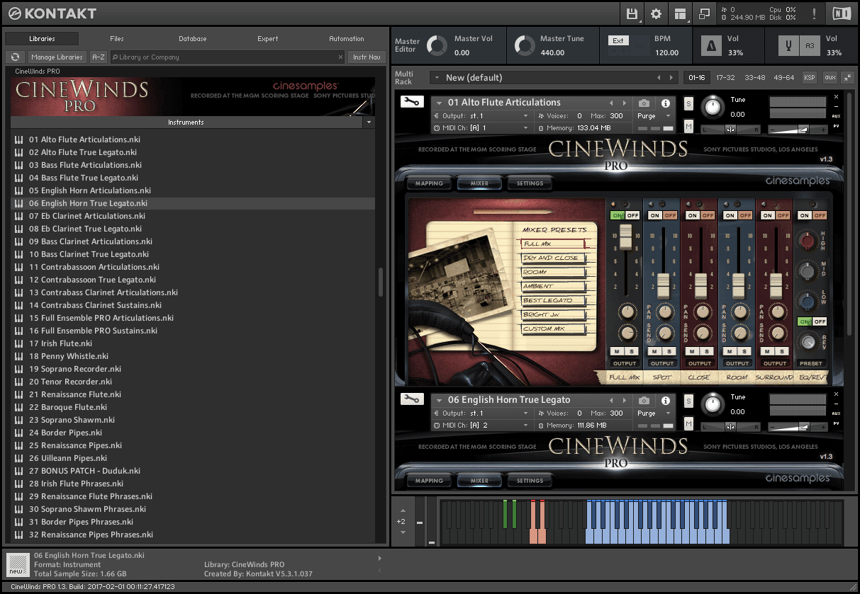Cinesamples - CineWinds PRO v1.3 KONTAKT Library