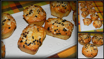 mini-cake di cioccolato bianco e mandorle con cuore profumato