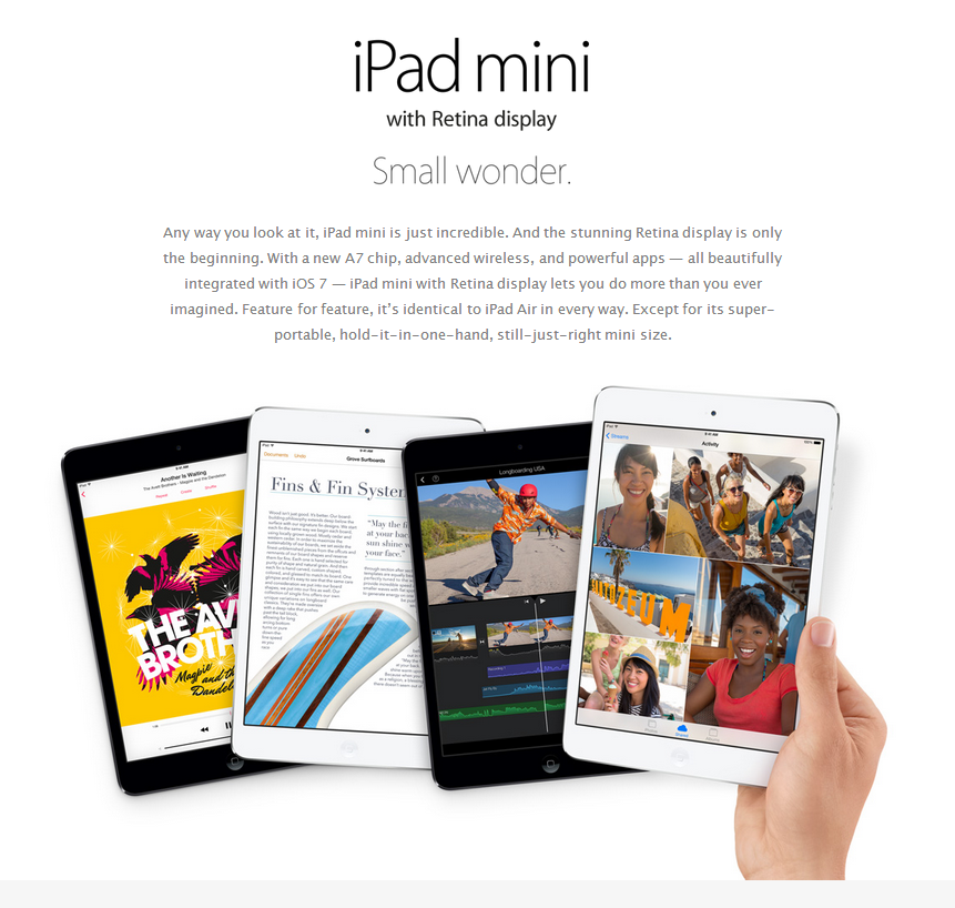 Apple launches iPad Air, newer iPad Mini, MacBook Pro and Free OS X