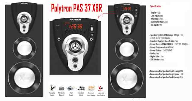 Harga Speaker Aktif Polytron PAS 37 XBR