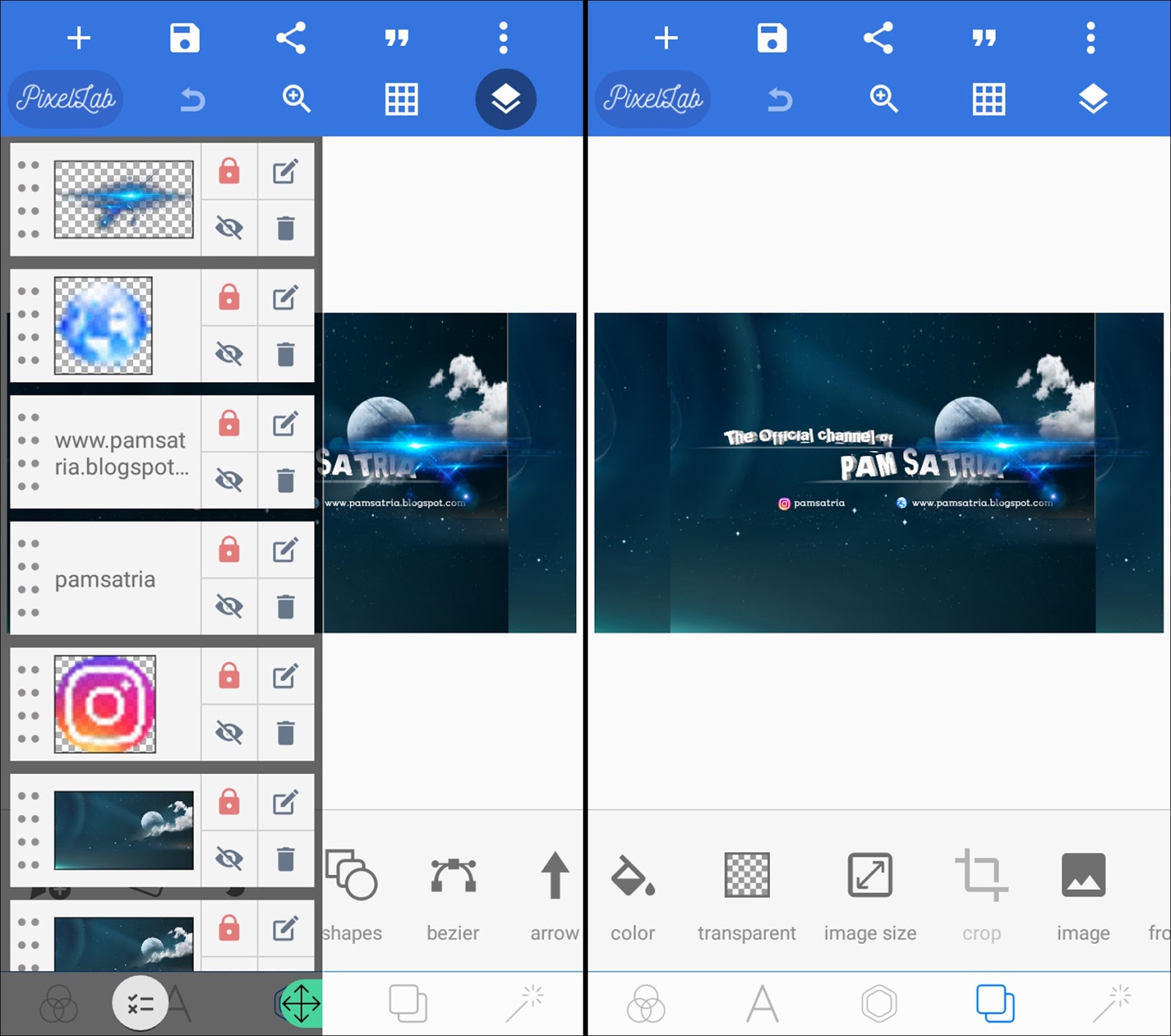 Cara Membuat Header Banner Youtube Di Android Pamsatria Blog