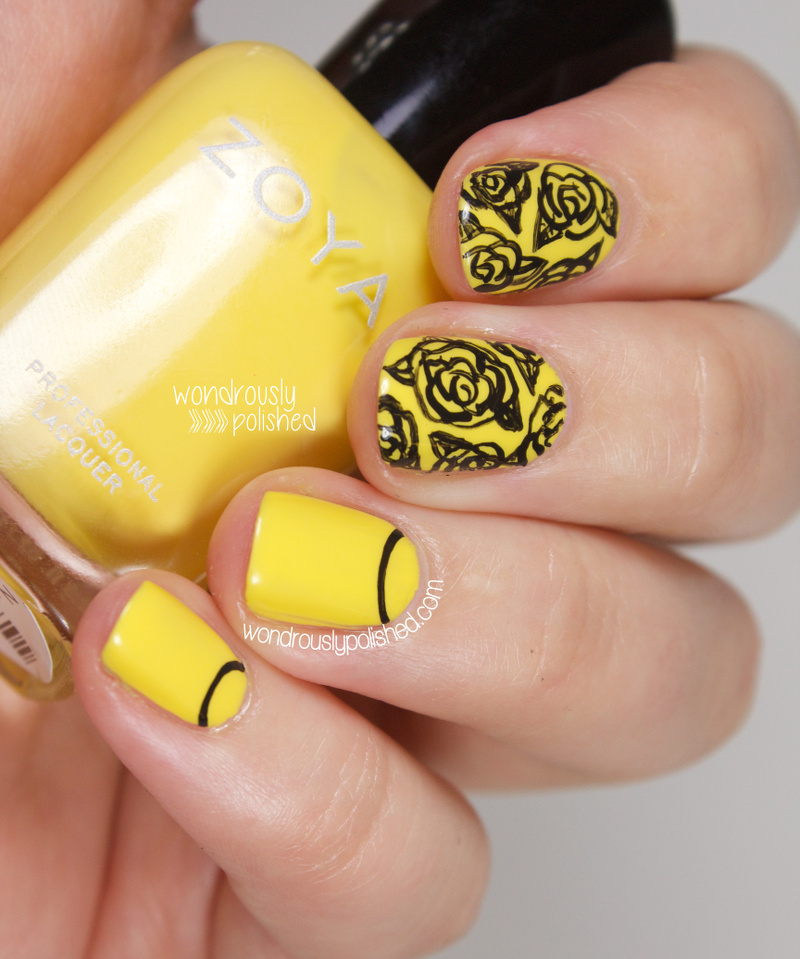 Wondrously Polished: The Beauty Buffs - Yellow Trend - Nail Art