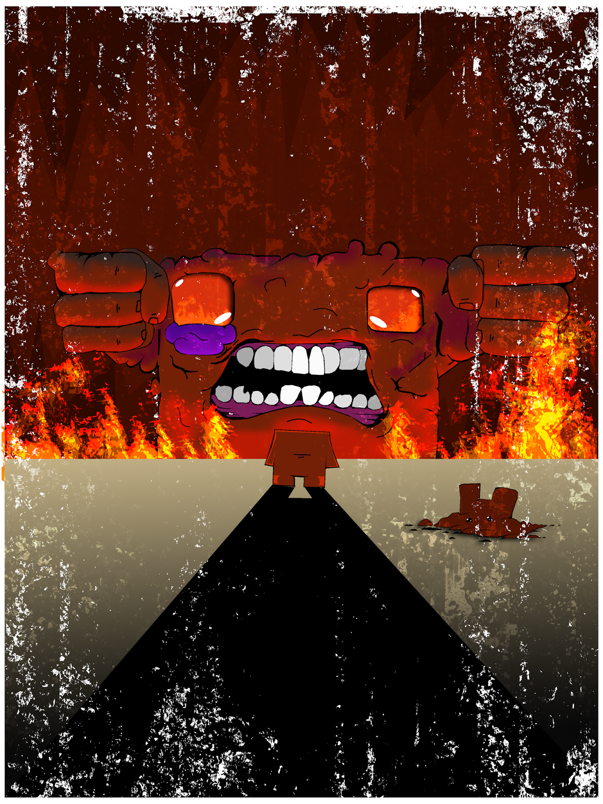 Pixelated Super meat boy fan art, pixel tree update, a new HDD and