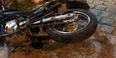 Colisão envolvendo duas motos deixa vítima fatal em Pombal; vídeo mostra momento exato do acidente