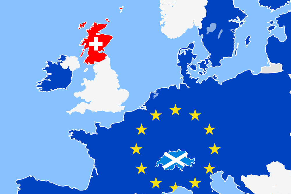 Une solution parfaite : L’Écosse et la Suisse échangent leurs territoires en raison du Brexit