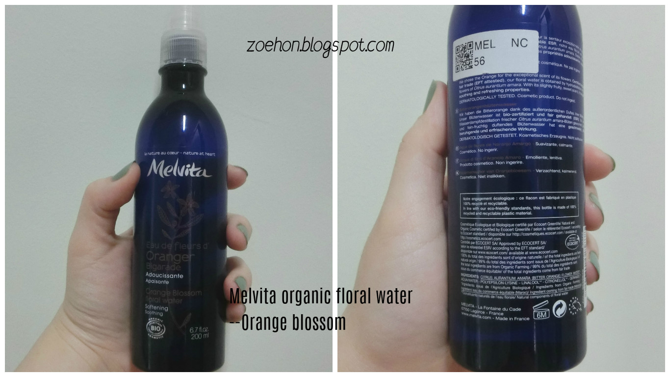 Review Melvita Organic Floral Water Damask Rose floral water