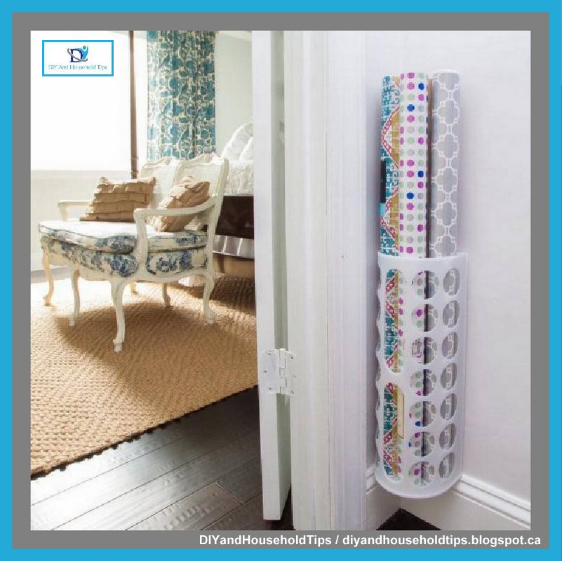 DIY And Household Tips IKEA Hack Gift Wrap Organizer