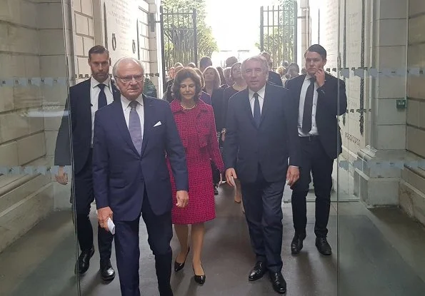 King Carl Gustaf, Queen Silvia, Crown Princess Victoria and Prince Daniel attended celebrations in Pau city of France 200th anniversary of Bernadotte