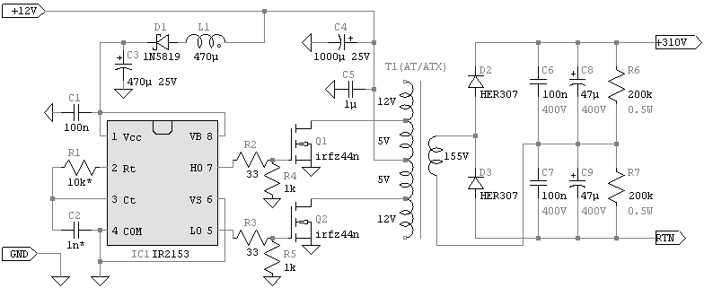 Схема преобразователя 300