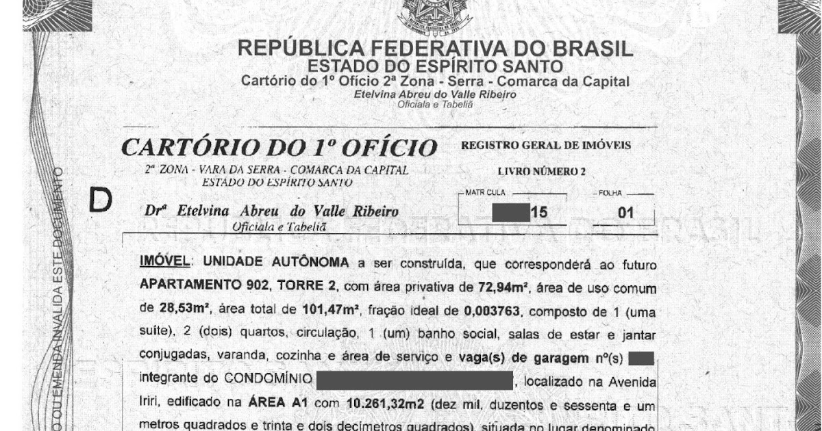 Lugon Negócios Imobiliários Certidão de Inteiro teor do imóvel Lugon Negócios Imobiliários Certidão de Inteiro teor do imóvel