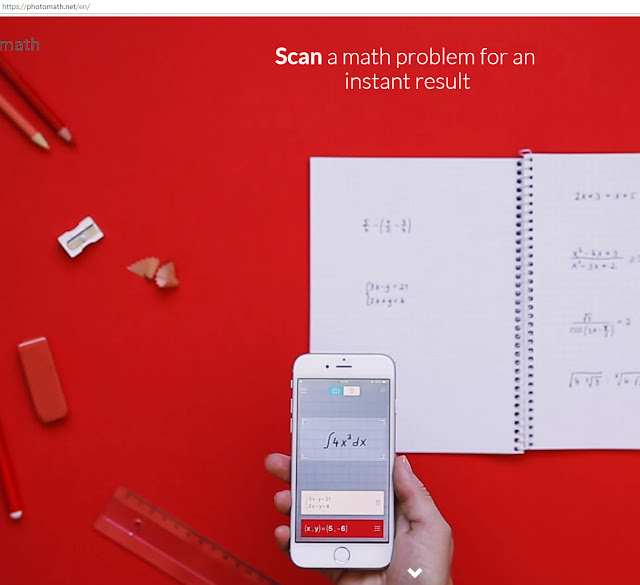 Õppematerjalid Matemaatikaäpp Photomath Camera calculator