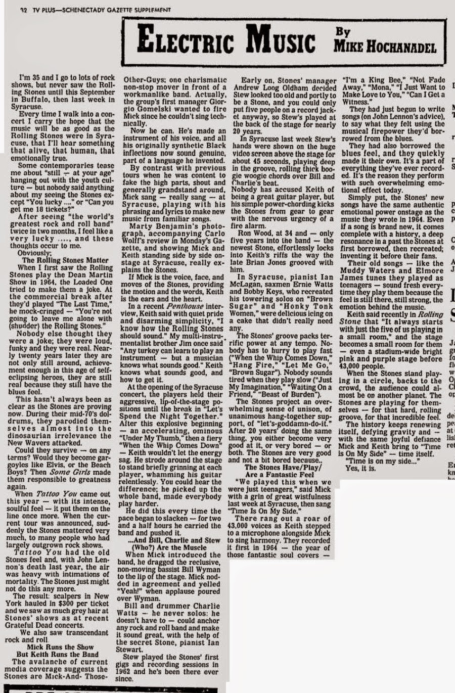 Rock & Roll Newspaper Press History The Rolling Stones The