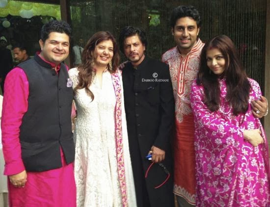 Shahrukh Khan, Aishwarya Rai, Abhishek bachchan spotted together