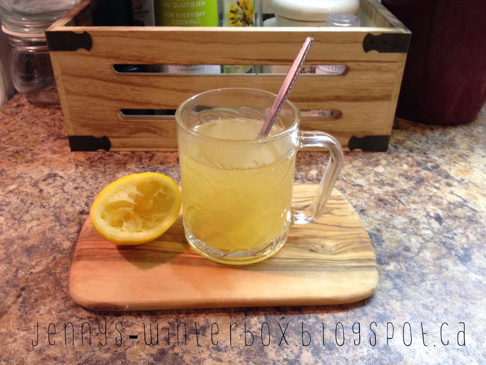 Jenny's Winter Box Lemon and Honey Ginger Tea Recipe (for sore throats)