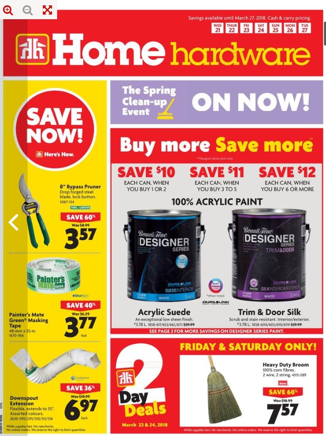 home hardware weekly flyer march 21 27 2018 home hardware store flyer