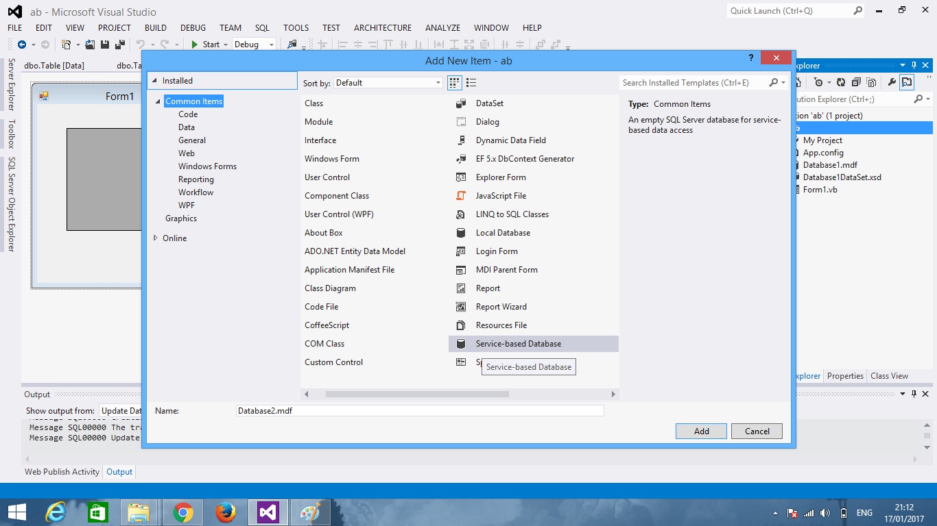 Steps to create setup file in Visual studio 2012 with database.