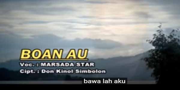 Lirik Lagu Boan Au Dan Artinya