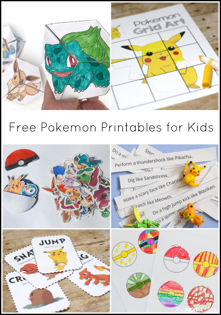 Free Pokemon Printables For Kids And Next Comes L Free Pokemon Printables For Kids And Next Comes L