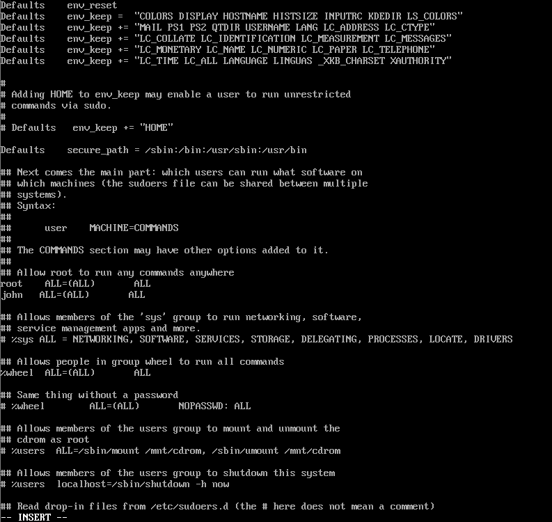 Terrapins Sky [Linux][Resolved] How to save and quit visudo while in