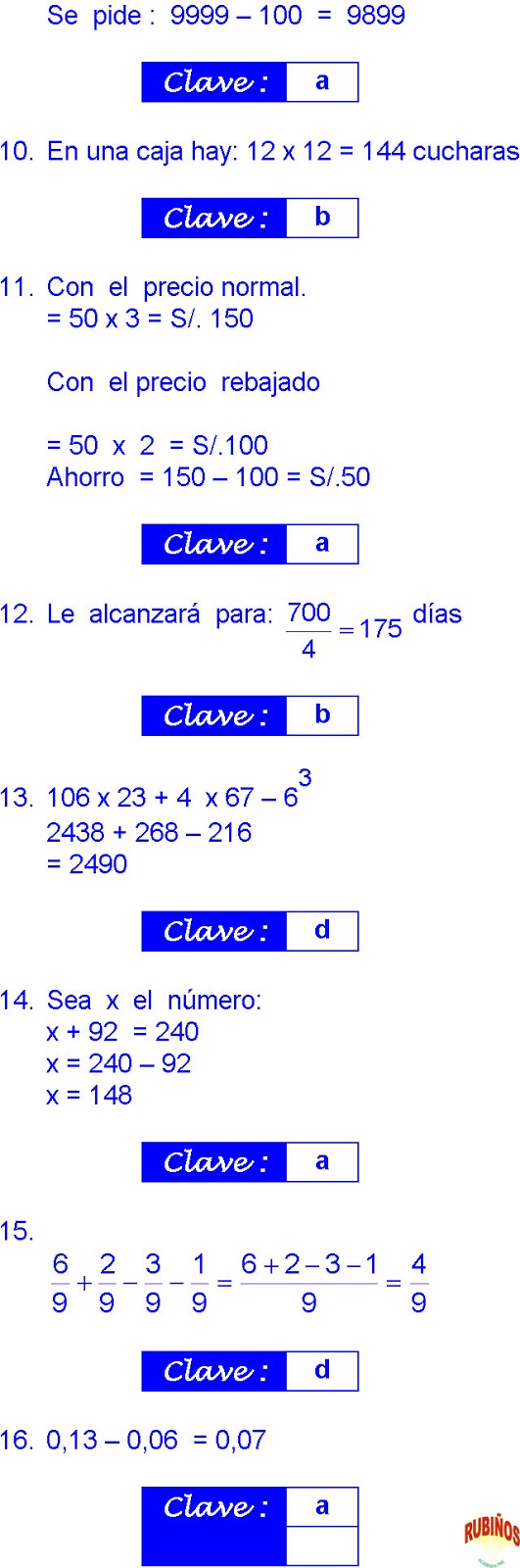 MATEMÁTICAS 20 EJERCICIOS RESUELTOS DE CUARTO GRADO DE PRIMARIA EN ... MATEMÁTICAS 20 EJERCICIOS RESUELTOS DE CUARTO GRADO DE PRIMARIA EN ...