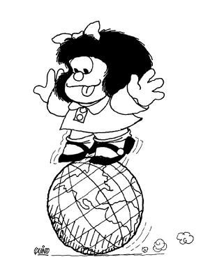 Quino y su Mafalda