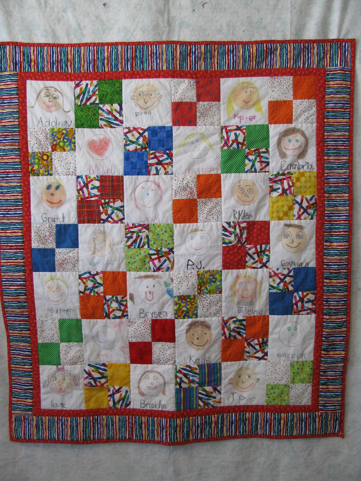 Bobbins and Boys Preschool Quilt