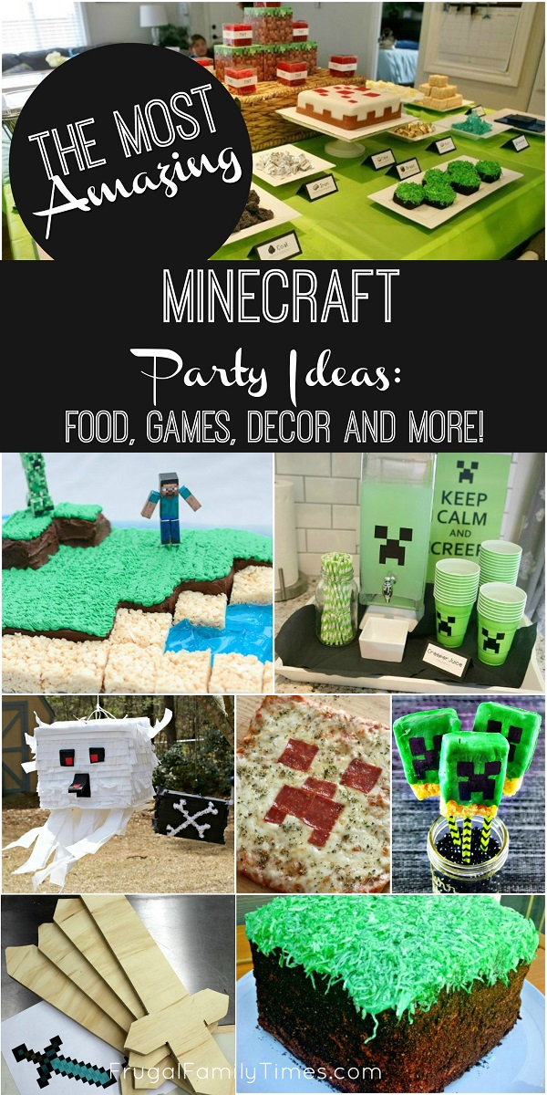 The Most Amazing Minecraft Party Ideas: Crafts, Games, Decor and