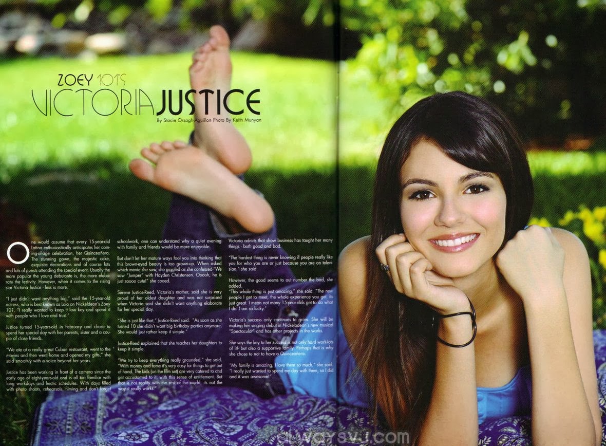 FOOT FOR THOUGHT: Global Celebrities' Feet: Victoria Justice.