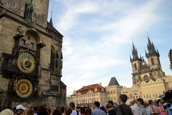 Panorámica desde el Reloj astronómico, Praga. Por Viaja et verba