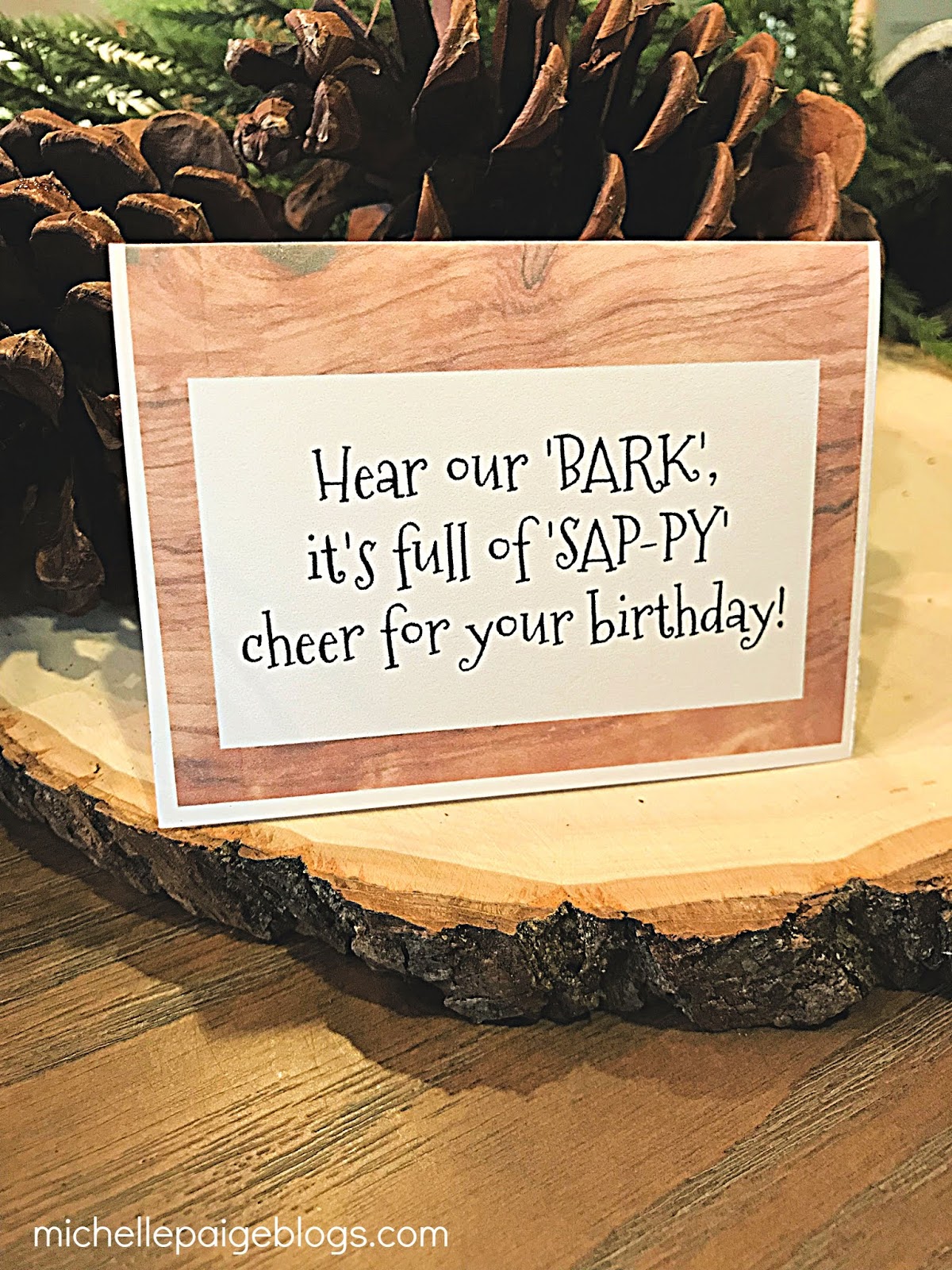 michelle paige blogs Woodland and Tree Themed Pun Party with Free