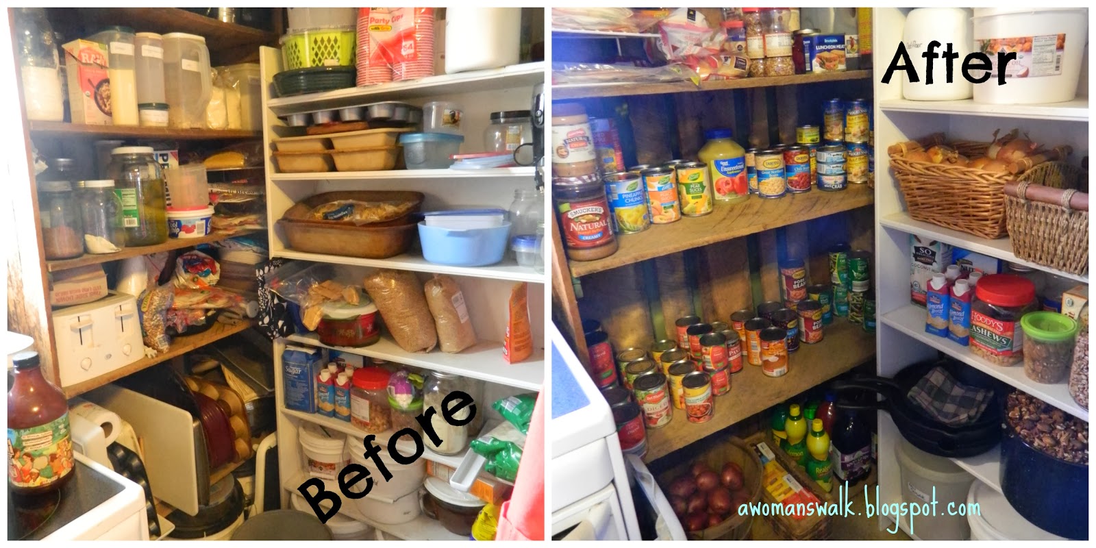 Rashel's Run My Makeshift Pantry