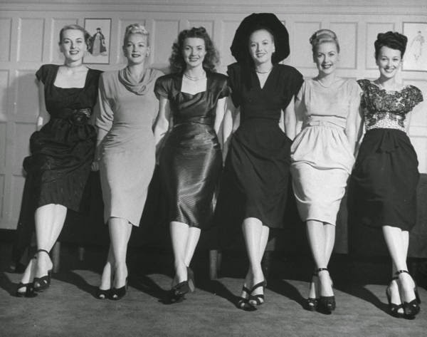 anos 40 moda feminina