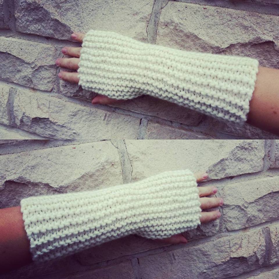 3 Rabbits Patterns: Very easy and quick fingerless gloves pattern