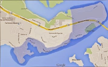Scenic Shores Neighborhood Association Boundaries