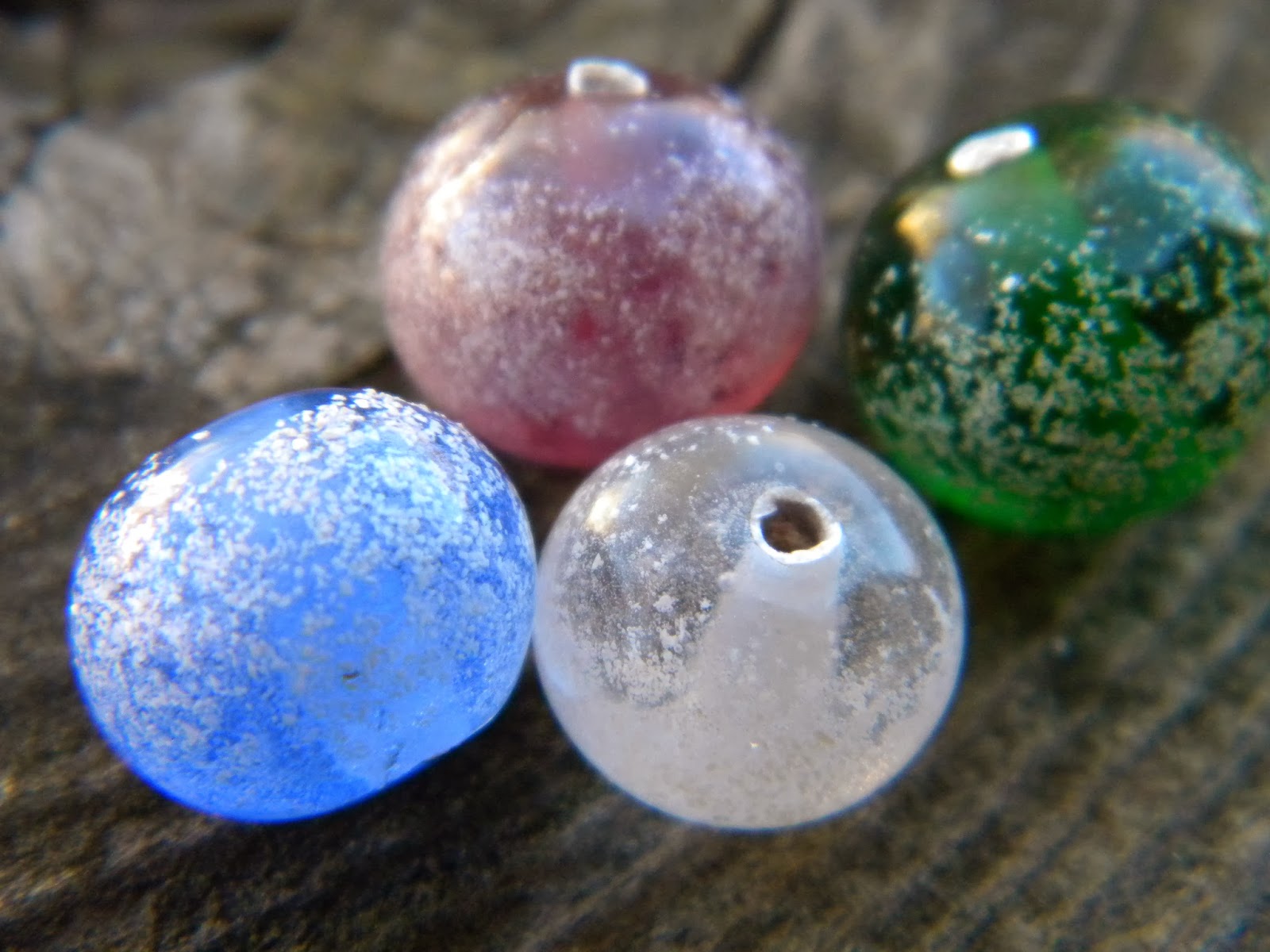 Cake and Jewelry Adding beach sand onto glass beads